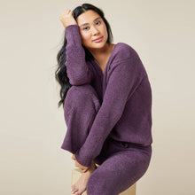 Load image into Gallery viewer, Softies - Oprah's Fave 2024 - Solid Marshmallow V-Neck Lounge Set