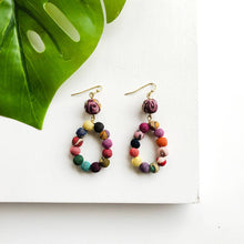 Load image into Gallery viewer, WorldFinds - Kantha Dangling Teardrop Earrings