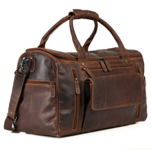 Load image into Gallery viewer, Greenwood Leather - Leather Travel Bag Large - Casual Vintage Look - GW12790