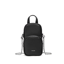 Load image into Gallery viewer, Pixie Mood - Cassandra - Recycled Vegan Phone Crossbody - Black Pebbled