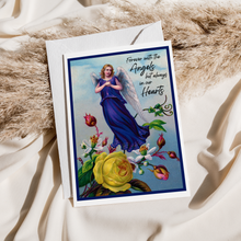 Load image into Gallery viewer, Cheerful Whimsies - Sympathy Card. Forever With The Angels Always In Our Hearts.