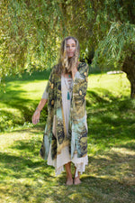 Load image into Gallery viewer, Tree of Life Starduster Bamboo Bohemian Kimono
