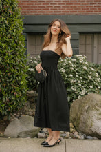 Load image into Gallery viewer, SS26 ARI STRAPLESS MIDI DRESS WDR 10883 DRSBL
