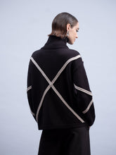 Load image into Gallery viewer, FW26 HAAKO GEOMETRIC DESIGN KNIT SWEATER