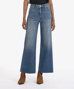 Load image into Gallery viewer, MEG HIGH RISE WIDE LEG JEAN
