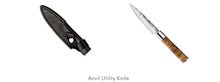 Load image into Gallery viewer, LUXURY VANDERLINDEN UTILITY KNIFE LEATHER SHEATH