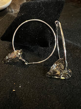Load image into Gallery viewer, SWAROVSKI CRYSTAL SILVER HEART EARRINGS #178