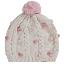 Load image into Gallery viewer, Baby Girl Beanie - Lara in Cream HNX-0025-215