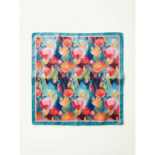 Load image into Gallery viewer, SS26 La-aSOLE MARIBEL SILK FEEL FLORAL SQUARE SCARF