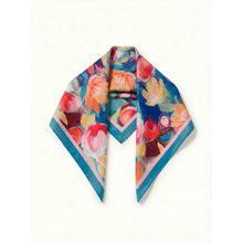 Load image into Gallery viewer, SS26 La-aSOLE MARIBEL SILK FEEL FLORAL SQUARE SCARF
