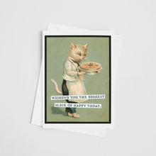 Load image into Gallery viewer, Cheerful Whimsies - Greeting Card. Wishing You The Biggest Slice Of Happy Today.