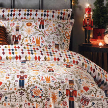Load image into Gallery viewer, Riva Home - Nutcracker Christmas Duvet Cover Set White