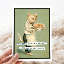 Load image into Gallery viewer, Cheerful Whimsies - Greeting Card. Wishing You The Biggest Slice Of Happy Today.