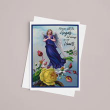 Load image into Gallery viewer, Cheerful Whimsies - Sympathy Card. Forever With The Angels Always In Our Hearts.