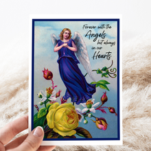 Load image into Gallery viewer, Cheerful Whimsies - Sympathy Card. Forever With The Angels Always In Our Hearts.