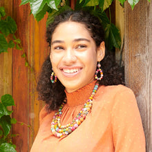 Load image into Gallery viewer, WorldFinds - Kantha Dangling Teardrop Earrings