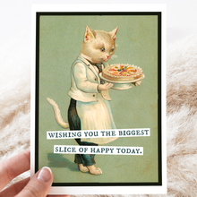 Load image into Gallery viewer, Cheerful Whimsies - Greeting Card. Wishing You The Biggest Slice Of Happy Today.
