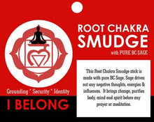 Load image into Gallery viewer, Sansaara Living - Root Chakra Smudge Stick, 7"