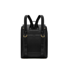 Load image into Gallery viewer, Pixie Mood - Lock - Recycled Vegan Backpack - Black Pebbled