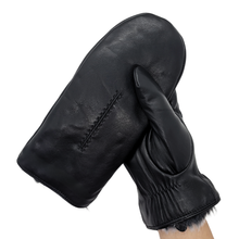Load image into Gallery viewer, Allesco Inc - Club Rochelier Ladies Leather Mitten w/Exposed Fur Lining