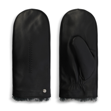 Load image into Gallery viewer, Allesco Inc - Club Rochelier Ladies Leather Mitten w/Exposed Fur Lining