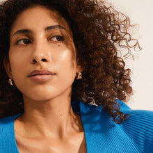 Load image into Gallery viewer, WILLPOWER RECYCLED HUGGIE HOOP EARRINGS