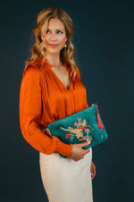 Load image into Gallery viewer, POWDER DOE VELVET POUCH