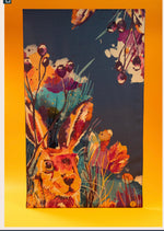 Load image into Gallery viewer, POWDER LUXURIOUS HARE PRINT SCARF