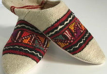Load image into Gallery viewer, MOROCCAN KILIM SLIPPERS-VARIOUS COLOURS