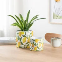 Load image into Gallery viewer, LEMON MOTIF 6”VASE