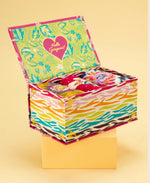 Load image into Gallery viewer, POWDER ZEBRA CARNIVAL SOCK BOX