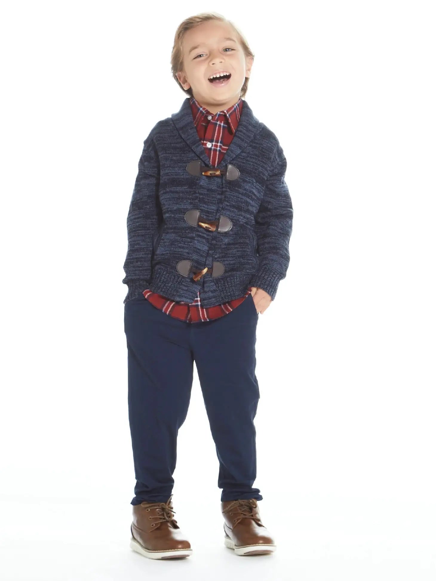 Boys Toggle Cardigan Sweater Set*