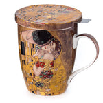 Load image into Gallery viewer, MACINTOSH KLIMT THE KISS TEA MUG W/LID #MC020091