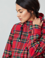 Load image into Gallery viewer, JOULES RAIN JACKET - RED TARTAN