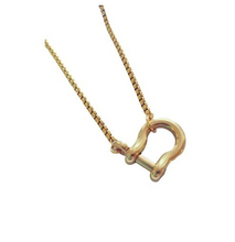 Load image into Gallery viewer, ATELIER SYP SHACKLE LOCK NECKLACE GOLD ON GOLD
