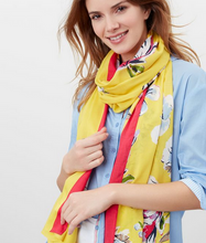 Load image into Gallery viewer, JOULES YELLOW FLOWER SCARF