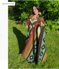 Load image into Gallery viewer, GREY NATIVE BLANKET #2