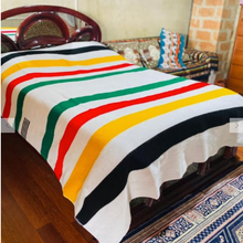 Load image into Gallery viewer, PIONEER STRIP ALPACA BLANKET #1