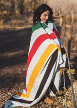 Load image into Gallery viewer, PIONEER STRIP ALPACA BLANKET #1