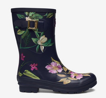 Load image into Gallery viewer, WELLIES NAVY-FLORAL
