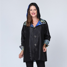 Load image into Gallery viewer, REVERSIBLE RAIN JACKET CAFE TERRACE AT NIGHT 8839