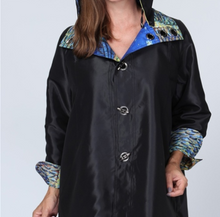 Load image into Gallery viewer, REVERSIBLE RAIN JACKET CAFE TERRACE AT NIGHT 8839