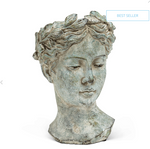 Load image into Gallery viewer, HEAD PLANTER GODDESS-535-LG 10"