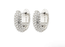 Load image into Gallery viewer, LONA RECYCLED CHUNKY CRYSTAL HUGGIE HOOPS