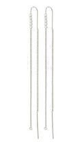 Load image into Gallery viewer, ANDREA RECYCLED CHAIN CRYSTAL EARRINGS