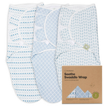 Load image into Gallery viewer, KeaBabies 3-Pack SOOTHE Swaddle Wraps