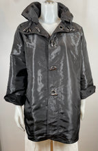 Load image into Gallery viewer, BLACK MULTI DOTS REVERSIBLE RAIN JACKET 8840