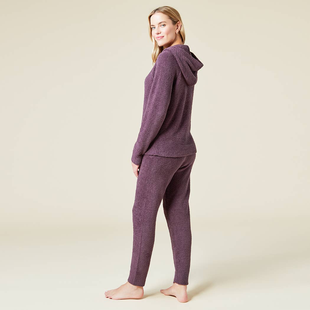 Softies - Women's Solid Marshmallow Hoodie Lounge Set with Jogger Pant
