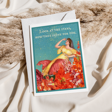 Load image into Gallery viewer, Cheerful Whimsies - Greeting Card. Look At The Stars, How They Shine For You.
