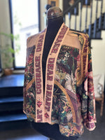 Load image into Gallery viewer, Market of Stars - Courage Deart Heart Cropped Bamboo Kimono with Sacred Heart

